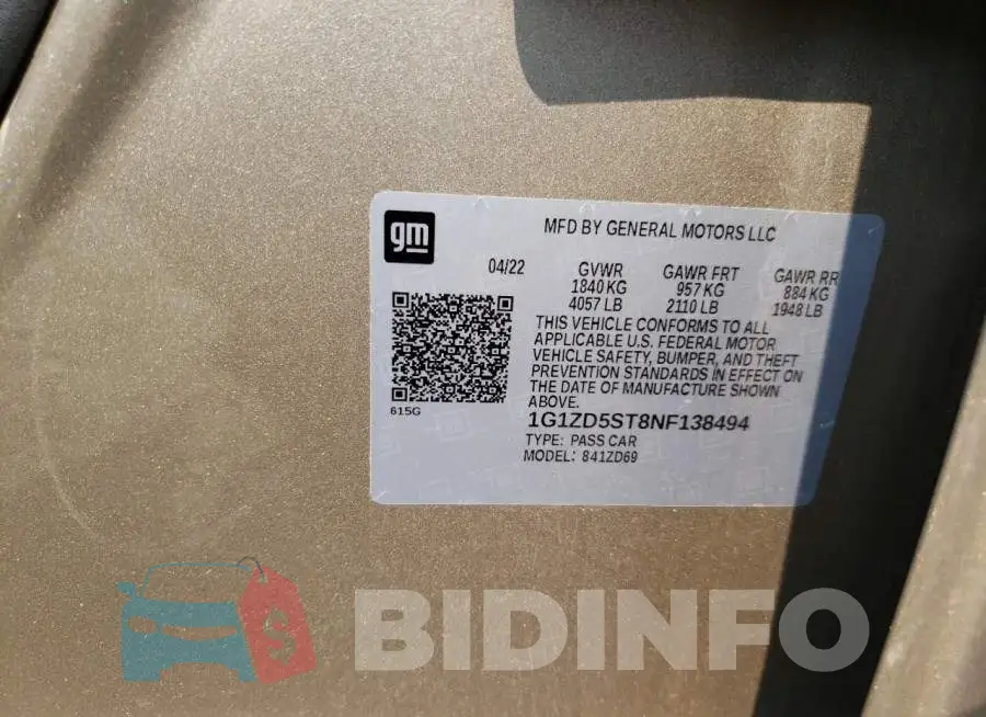 1G1ZD5ST8NF138494 Photo# 12