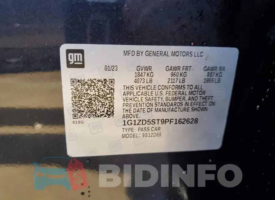 1G1ZD5ST9PF162628 Photo# 12