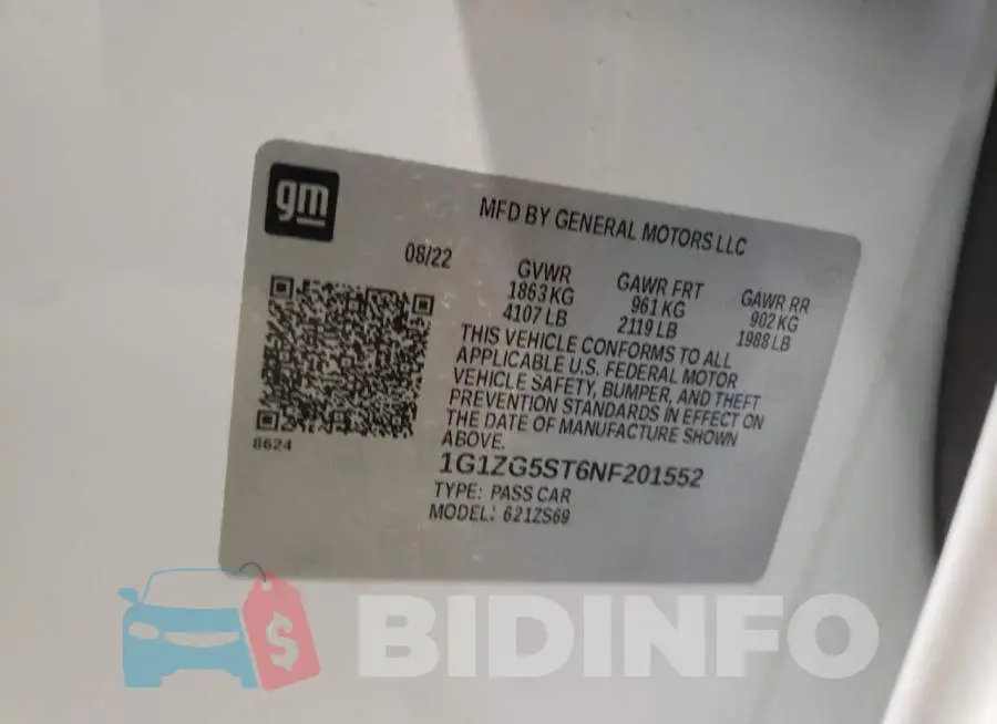 1G1ZG5ST6NF201552 Photo# 12