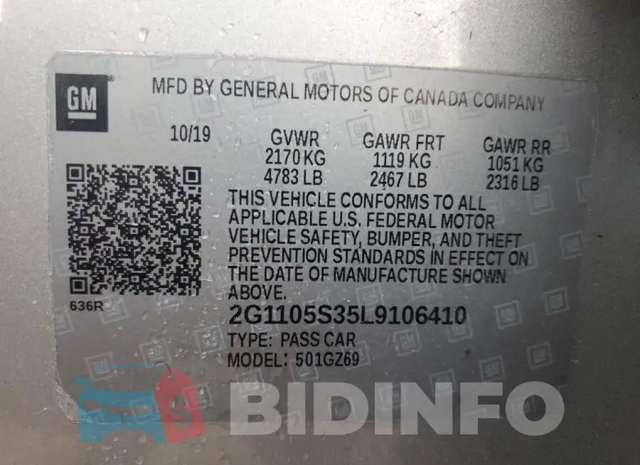 2G1105S35L9106410 Photo# 13