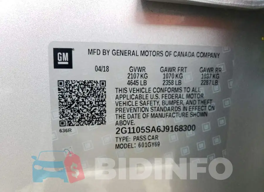 2G1105SA6J9168300 Photo# 12