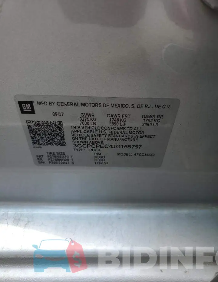 3GCPCPEC4JG165757 Photo# 12