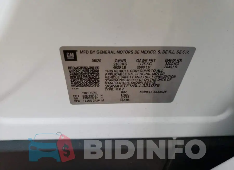 3GNAXTEV6LL321075 Photo# 12