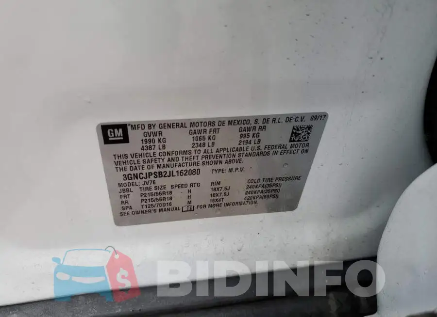 3GNCJPSB2JL162080 Photo# 12