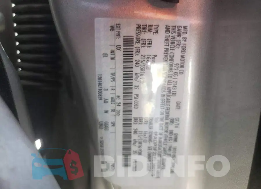 1FADP3F22EL360115 Photo# 12