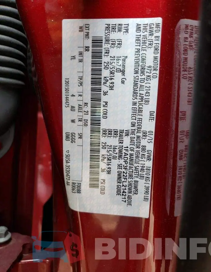 1FADP3F22FL214217 Photo# 12
