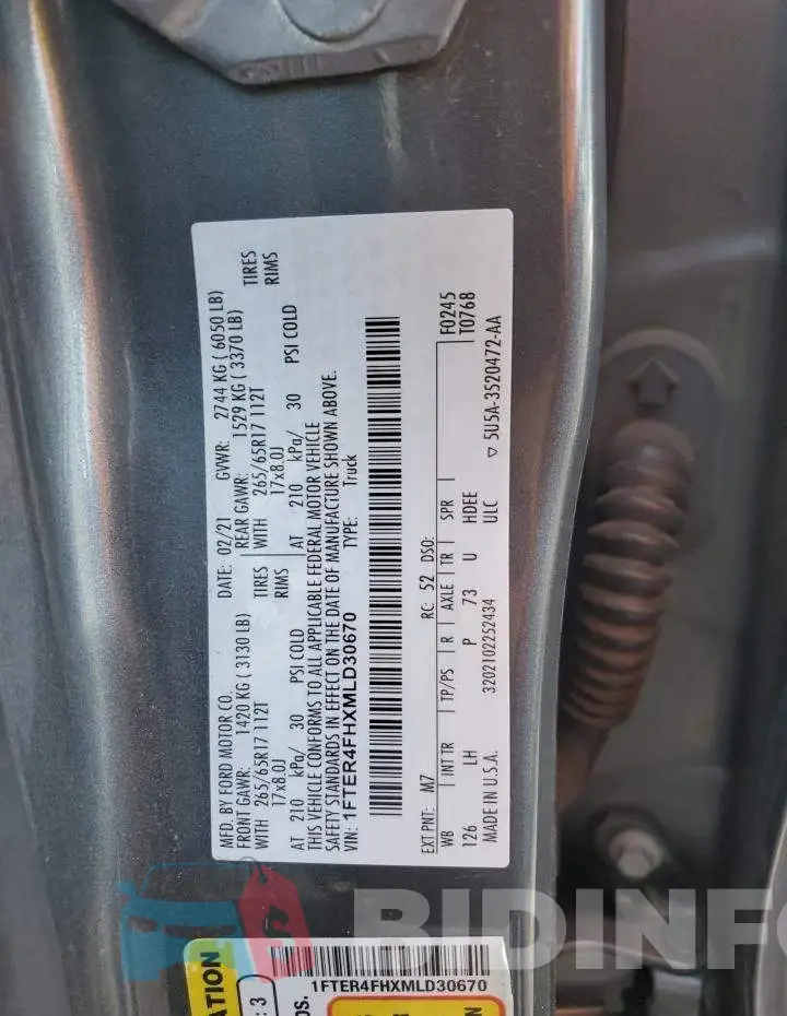 1FTER4FHXMLD30670 Photo# 12