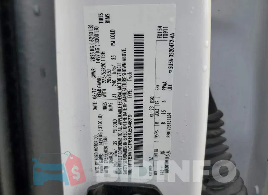 1FTEW1CP6HKE04679 Photo# 12