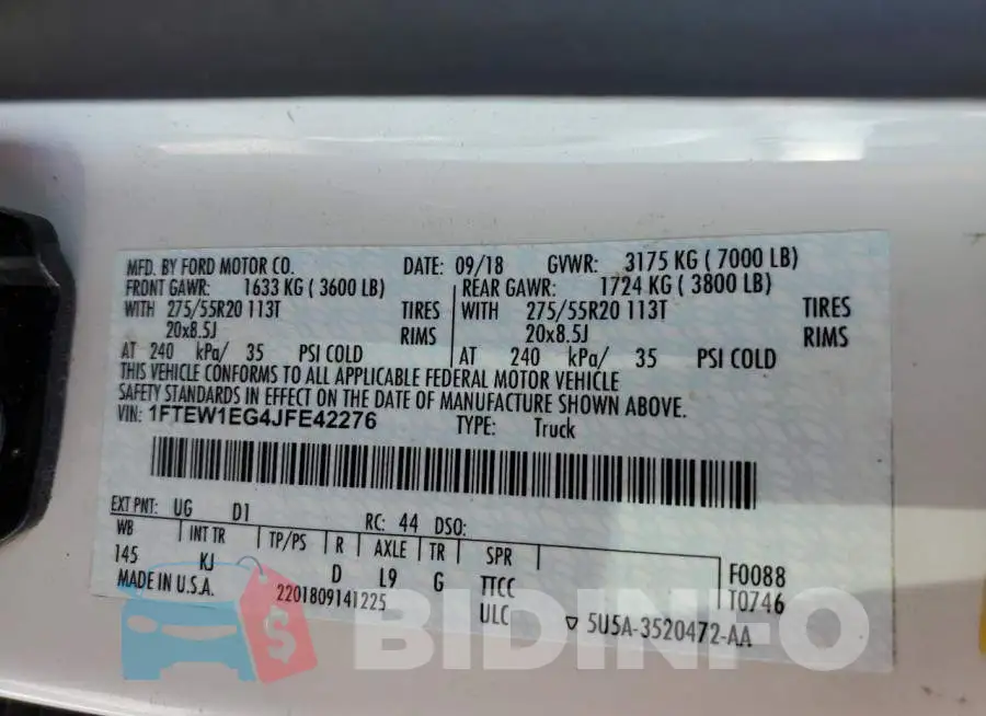 1FTEW1EG4JFE42276 Photo# 13