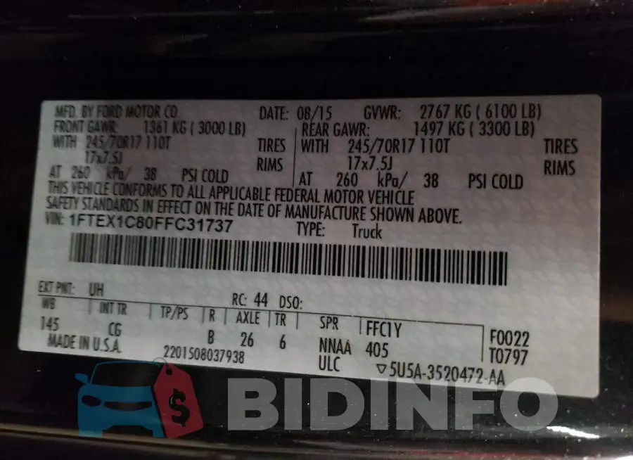 1FTEX1C80FFC31737 Photo# 12