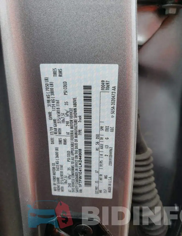 1FTFW1E41LKD44908 Photo# 12