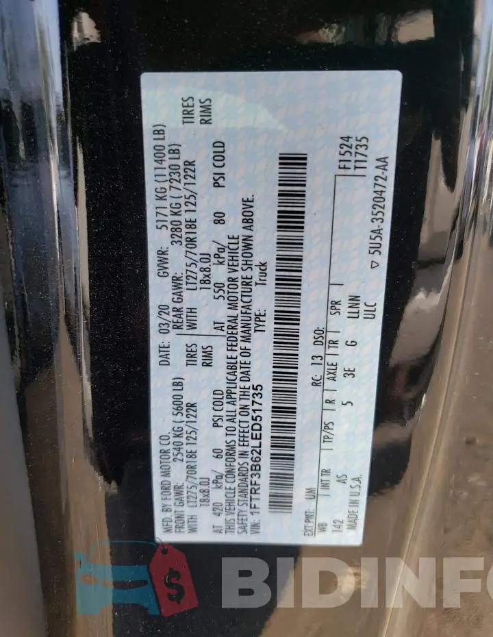 1FTRF3B62LED51735 Photo# 12