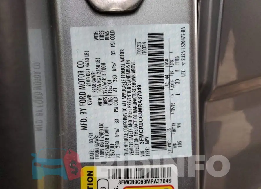 3FMCR9C63MRA37049 Photo# 14