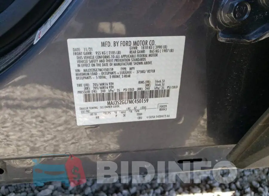 MAJ3S2GE7MC450159 Photo# 13