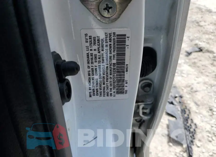 19XFB2F57FE036108 Photo# 12