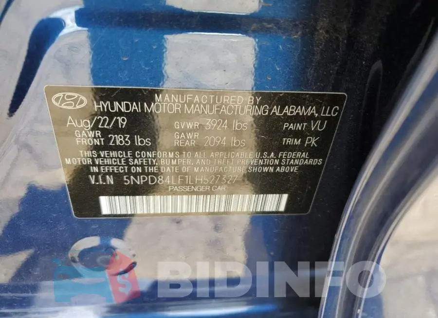 5NPD84LF1LH527327 Photo# 12