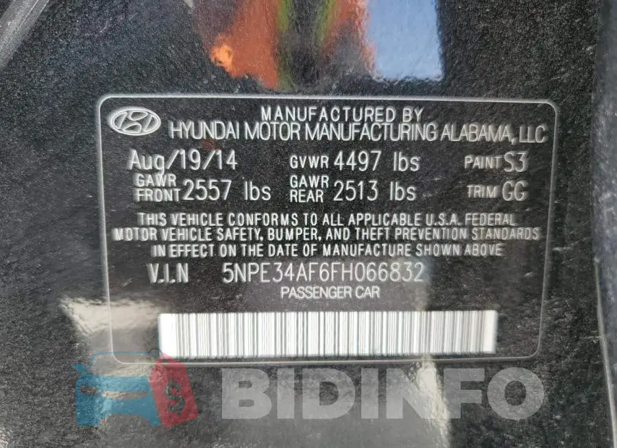 5NPE34AF6FH066832 Photo# 12