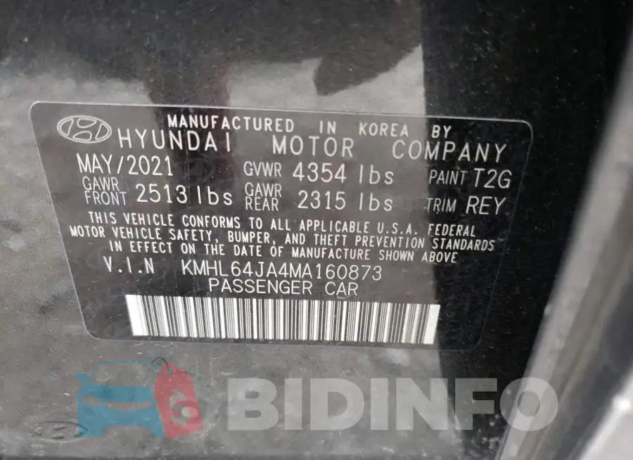 KMHL64JA4MA160873 Photo# 12
