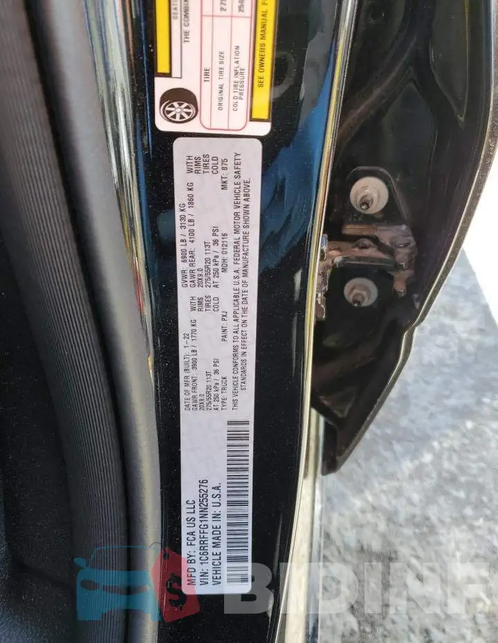 1C6RRFFG1NN255276 Photo# 12