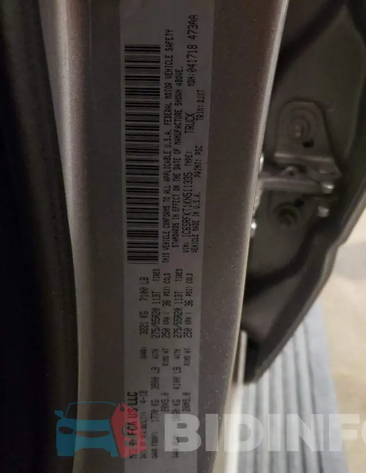 1C6SRFKT1KN511335 Photo# 13