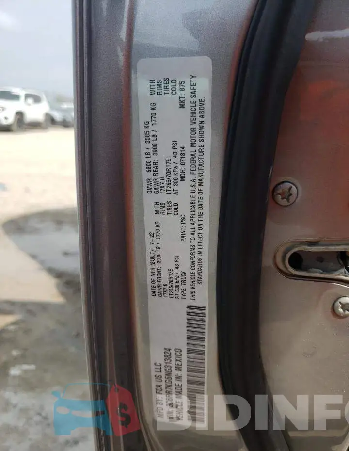 3C6RR7KG6NG313824 Photo# 13