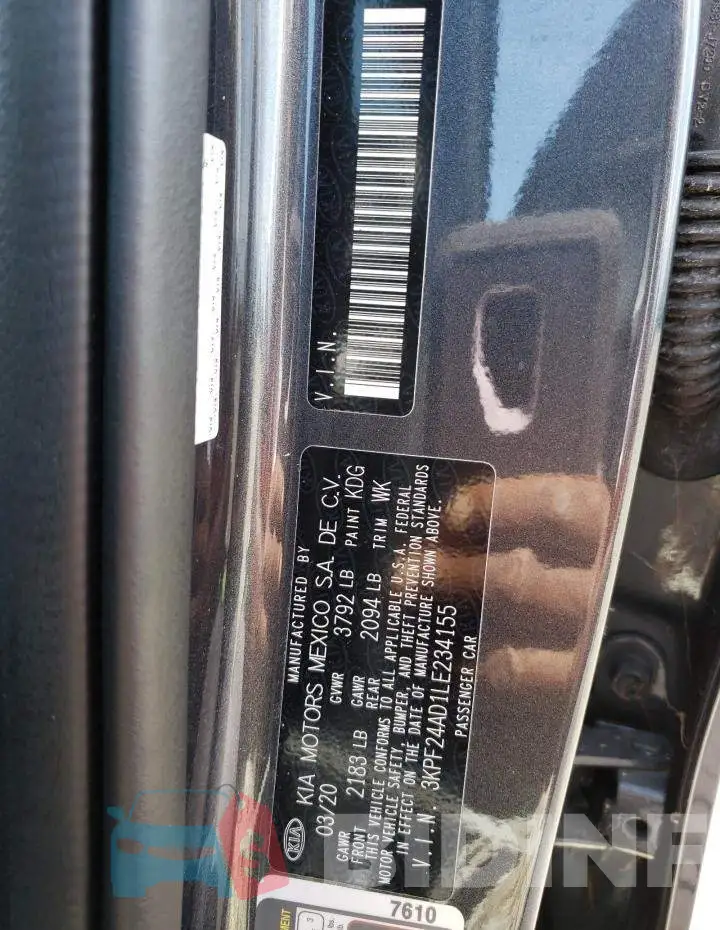 3KPF24AD1LE234155 Photo# 13