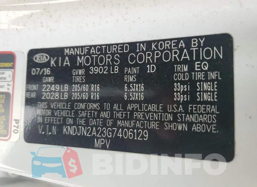 KNDJN2A23G7406129 Photo# 14