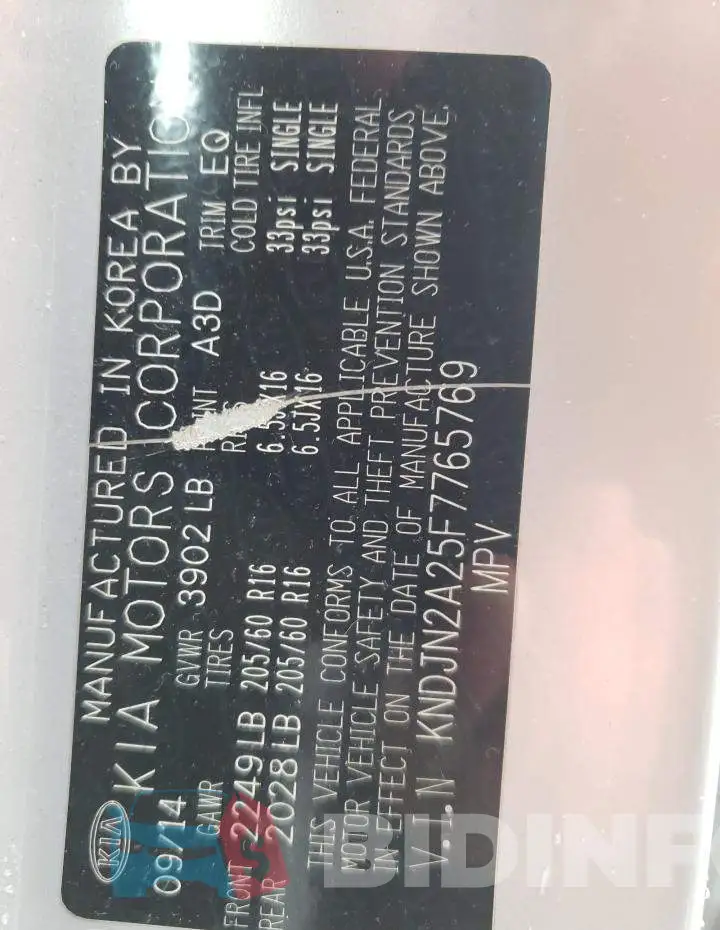 KNDJN2A25F7765769 Photo# 13