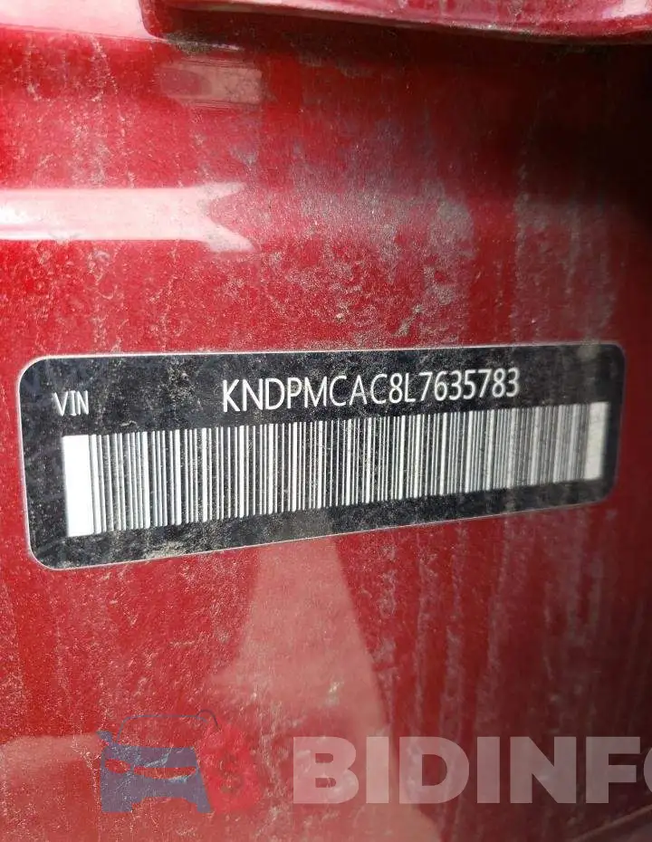 KNDPMCAC8L7635783 Photo# 13
