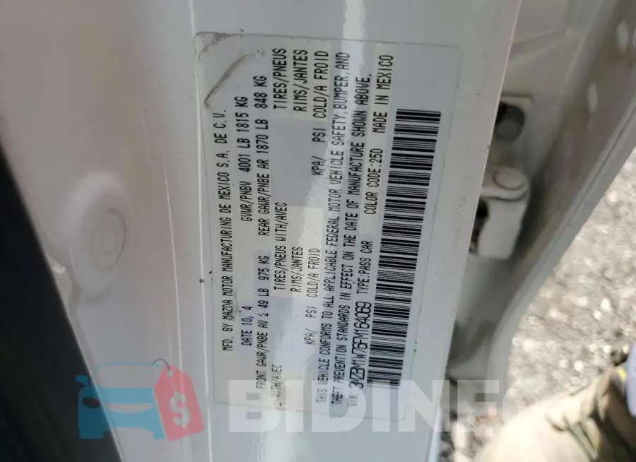 3MZBM1W76FM164069 Photo# 12