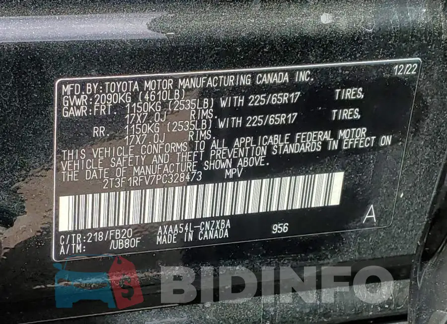2T3F1RFV7PC328473 Photo# 13