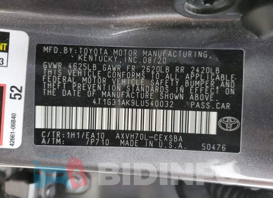 4T1G31AK9LU540032 Photo# 13