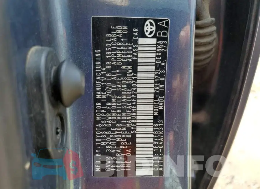 5YFBURHE4FP240717 Photo# 12