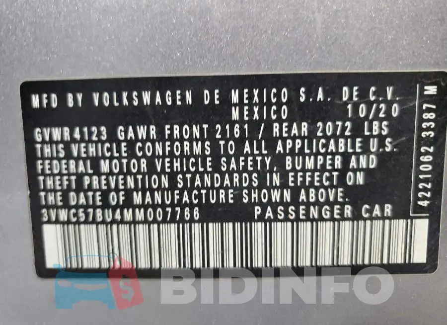 3VWC57BU4MM007766 Photo# 12