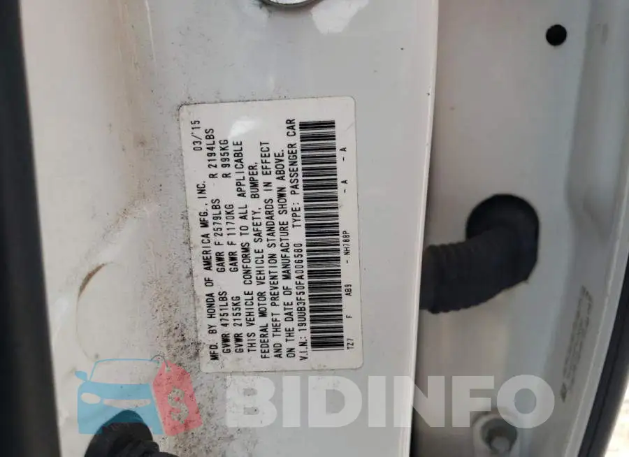 19UUB3F50FA006580 Photo# 12