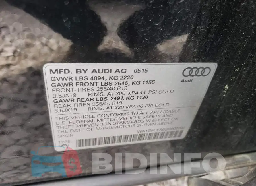 WA1GFCFS6GR002200 Photo# 12