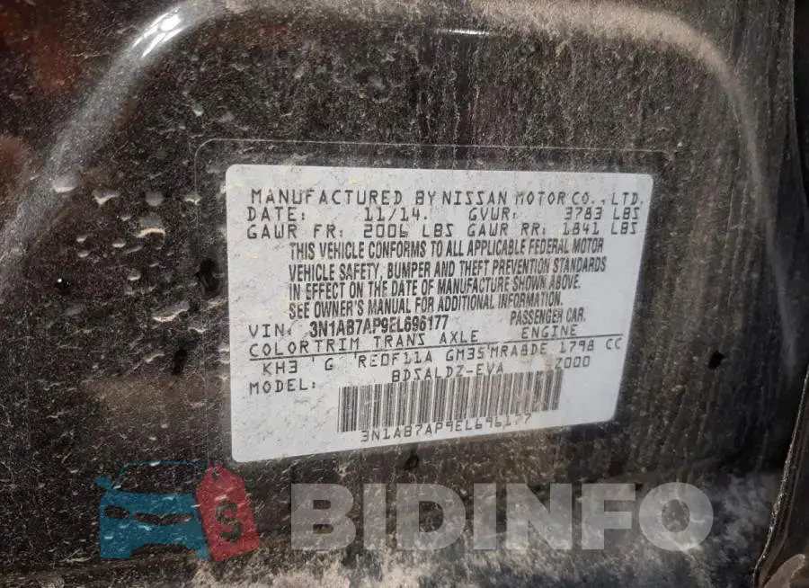 3N1AB7AP9EL696177 Photo# 13