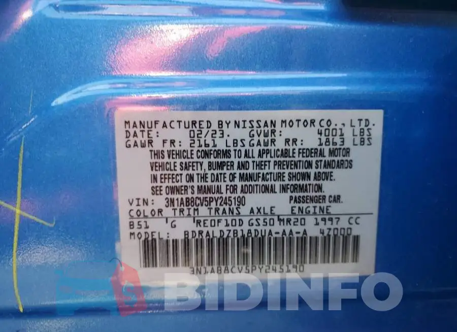 3N1AB8CV5PY245190 Photo# 12