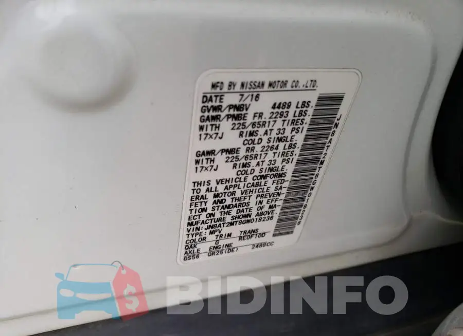 JN8AT2MT8GW018236 Photo# 13