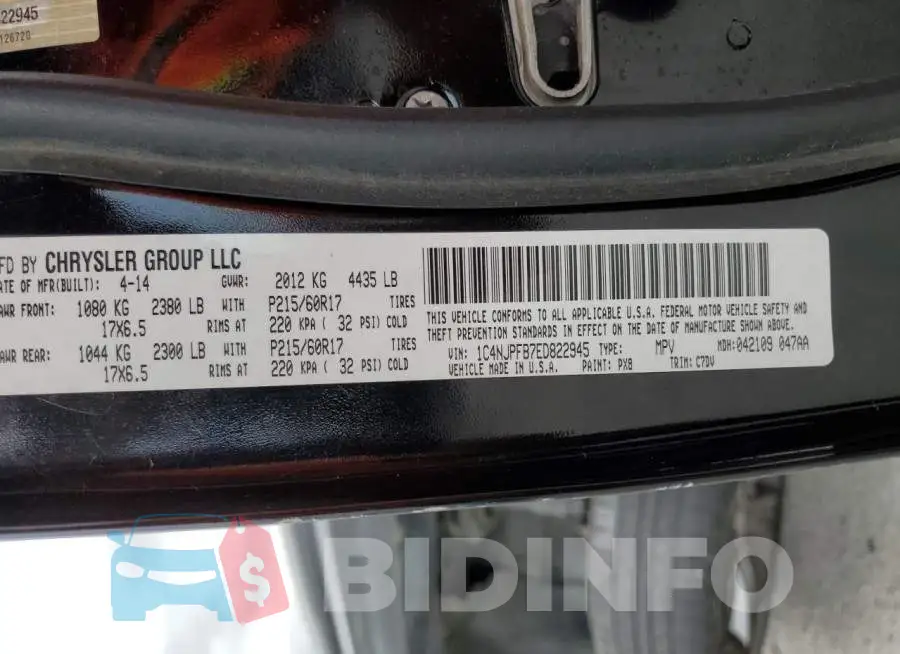 1C4NJPFB7ED822945 Photo# 13