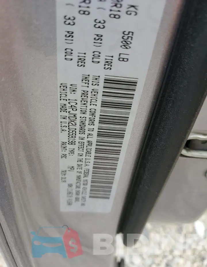 1C4PJMDX2LD559198 Photo# 13