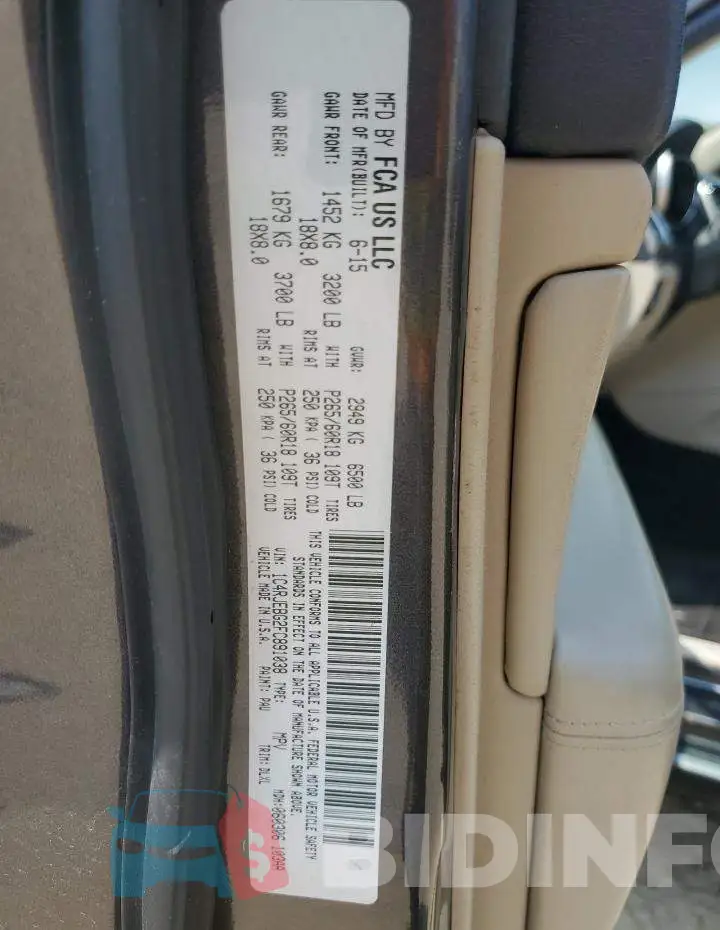 1C4RJEBG2FC891038 Photo# 12