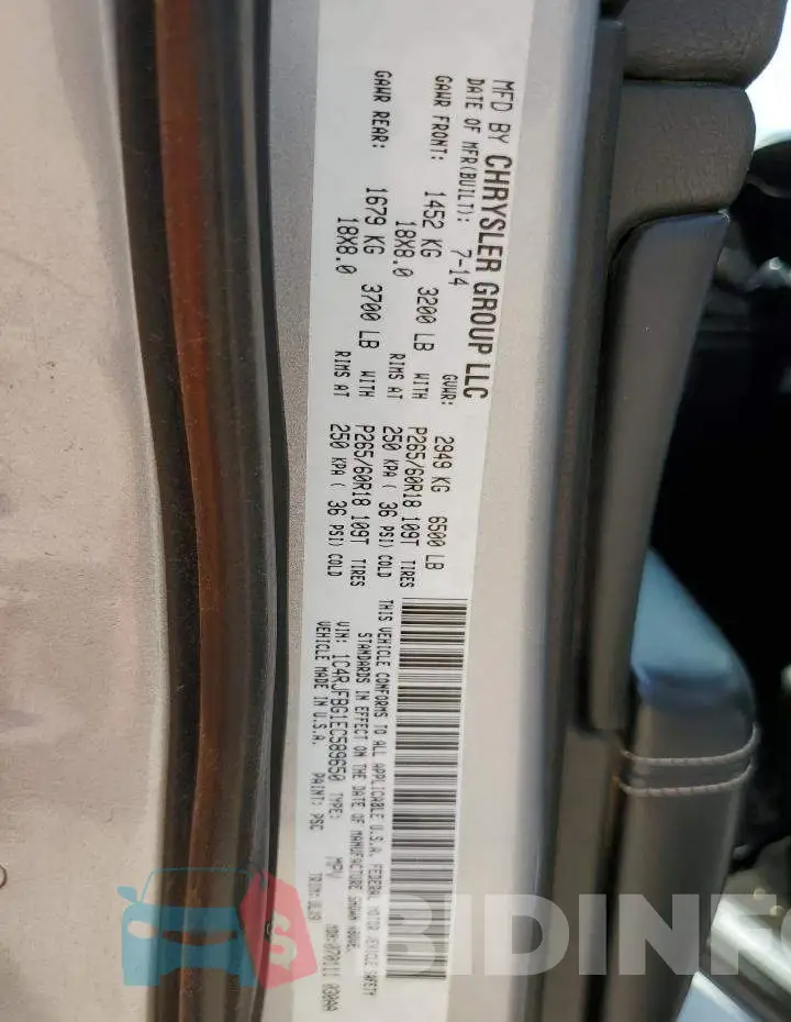 1C4RJFBG1EC589650 Photo# 12