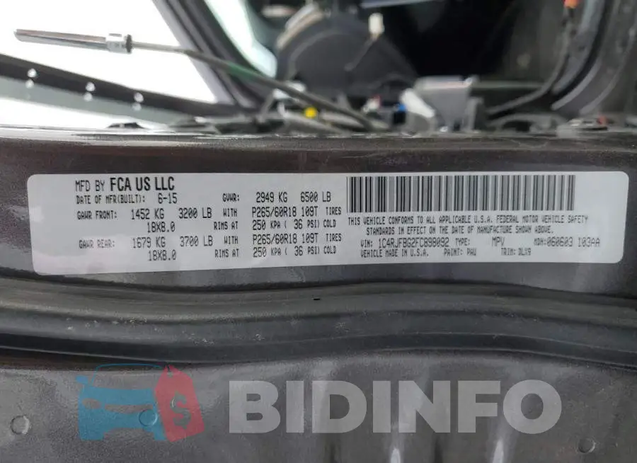 1C4RJFBG2FC898092 Photo# 13