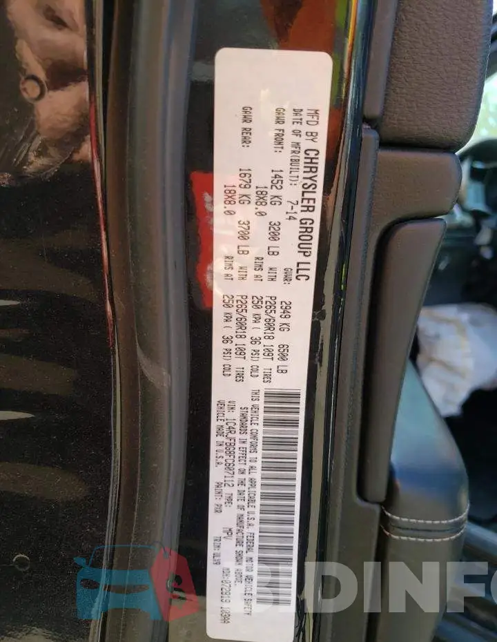 1C4RJFBG8FC607112 Photo# 13