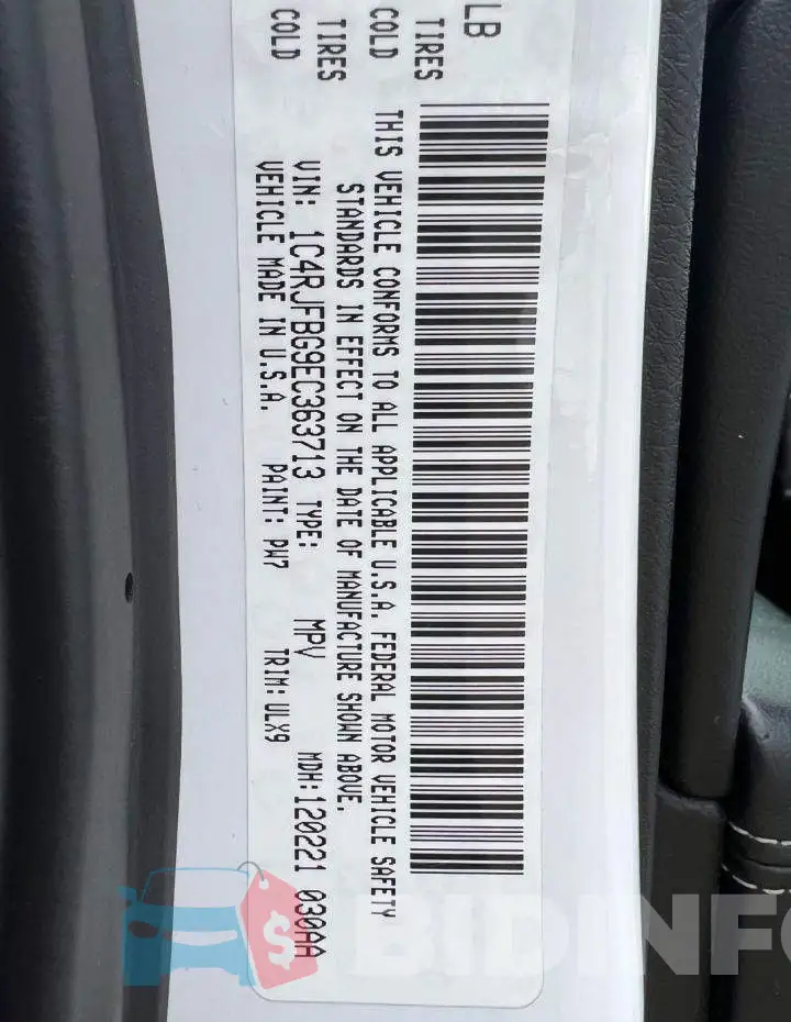 1C4RJFBG9EC363713 Photo# 10