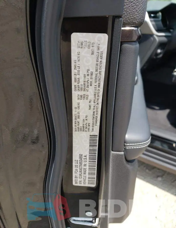 1C4RJKAG7N8534892 Photo# 13