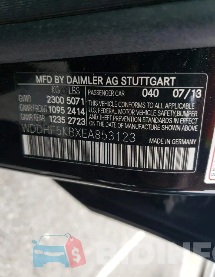 WDDHF5KBXEA853123 Photo# 13