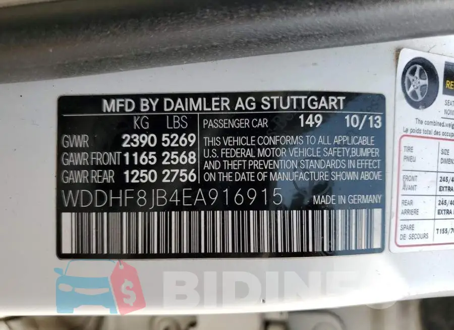 WDDHF8JB4EA916915 Photo# 12
