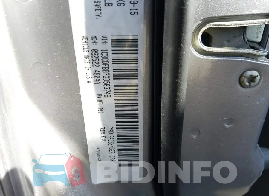 1C3CDFBB7GD563749 Photo# 10